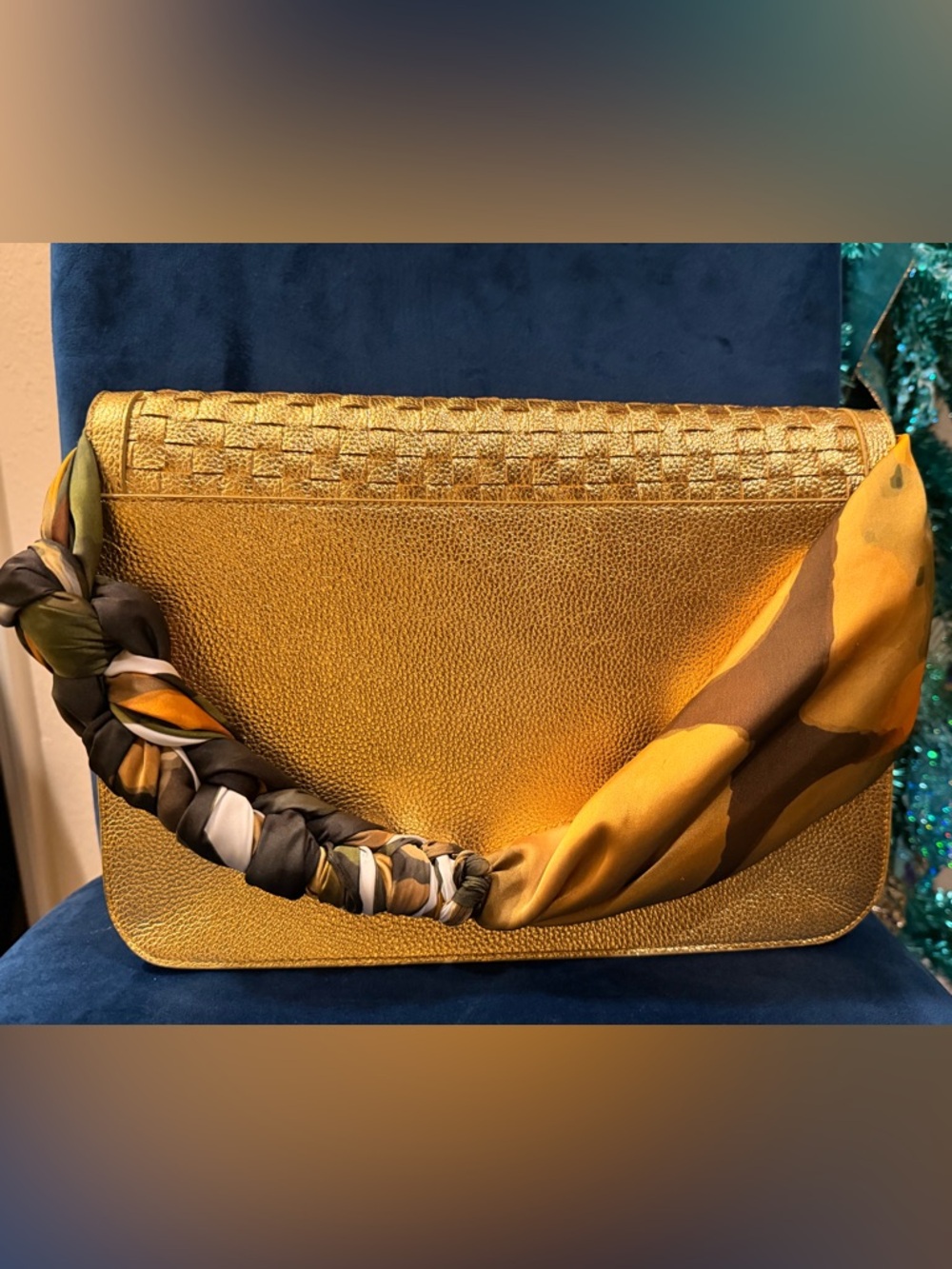 Sassy Jones Sample Sale Bag with Scarf-Wrapped Handle - Picture 4 of 7